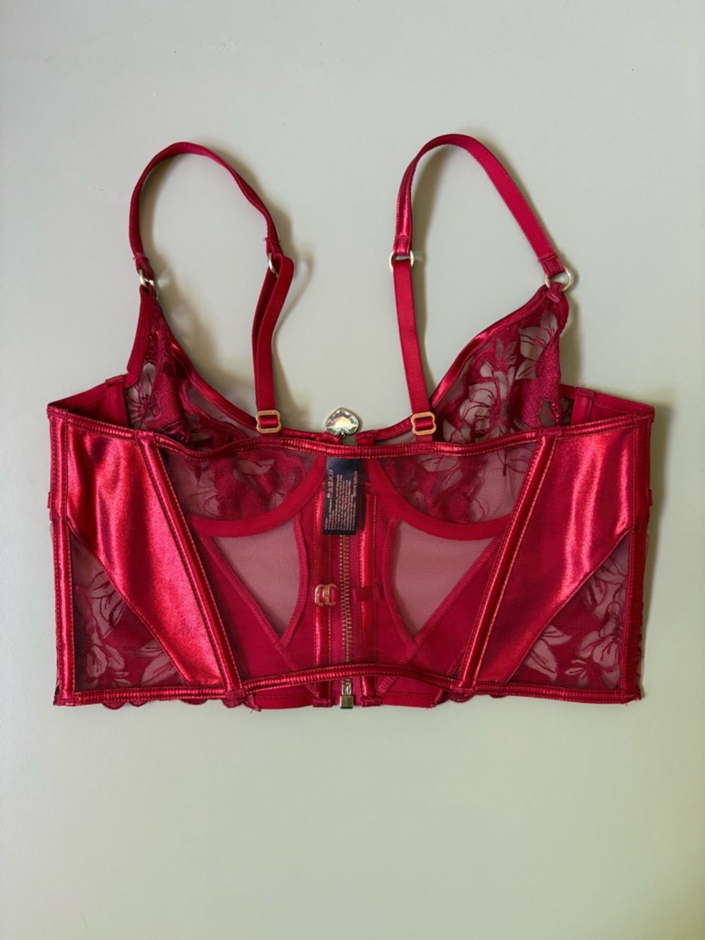 Honey Birdette Red Bustier 34C - Picture 2 of 6